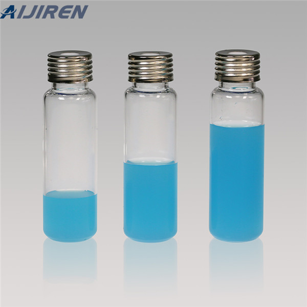clear 20ml borosil gc vials with flat bottom for analysis instrument Aijiren